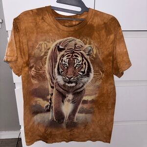 Vintage Brown Tiger Graphic T-Shirt